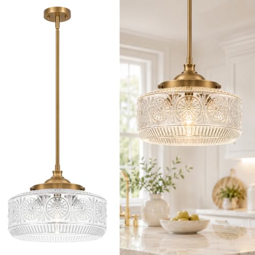 Globe Pendant Light with Large Thickened Glass Shade