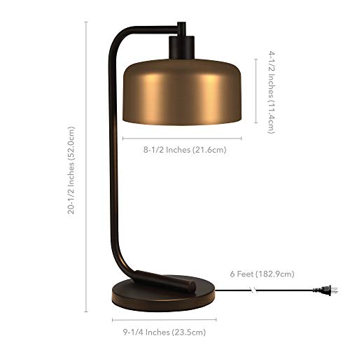 20" Industrial 1 (Table Lamp / Brass / Blackened Bronze)