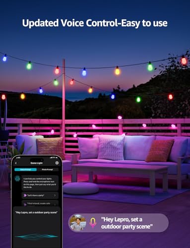 ZB1 AI Smart Outdoor String Lights (100 FT)