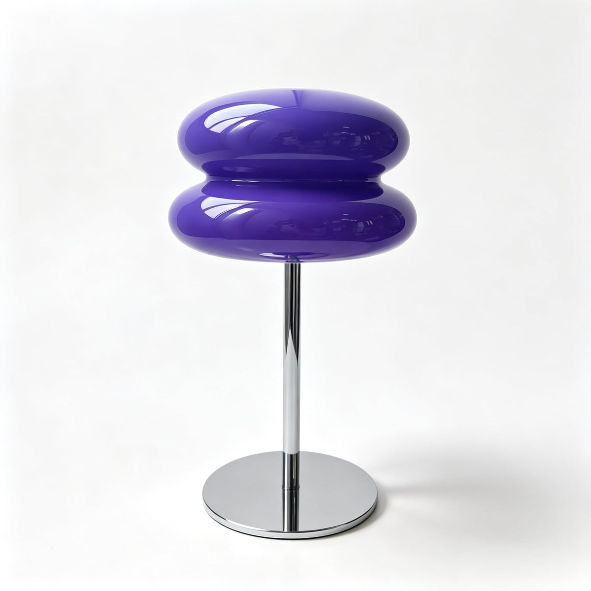 Double Ball Table Lamp Modern Mushroom Desk Lamp Mid (Purple)