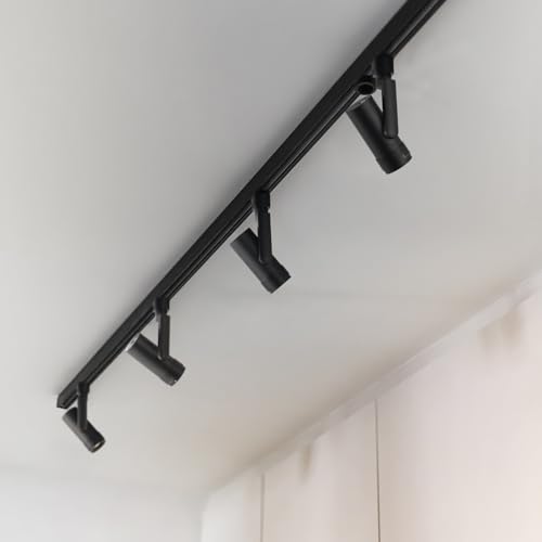 5 Color Zoomable LED Track Lighting Heads (Black)