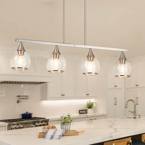 Island Light for Kitchen (Brushed Nickel / 4-Light)