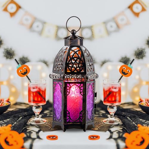 Halloween Decorations Indoor (Large / Purple - 12.8''h)