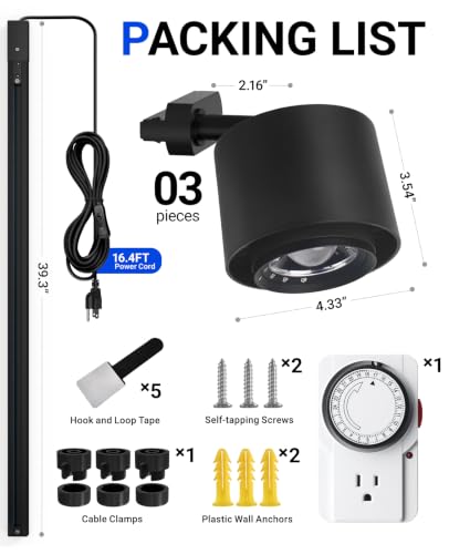 TR40C Track Grow Lamp (4000K / 120w-black Cover)