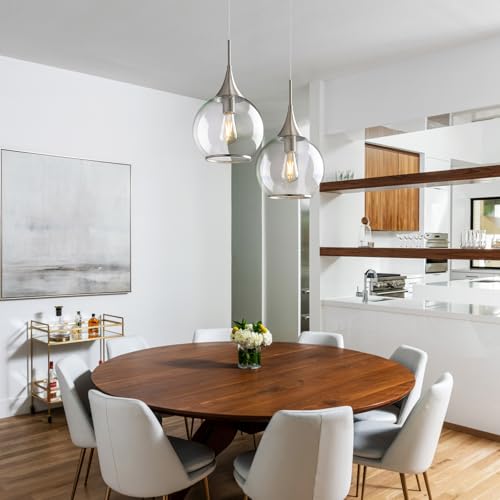 Pendant Lights Kitchen Island (Brushed Nickel / 3 Pack-10inch)