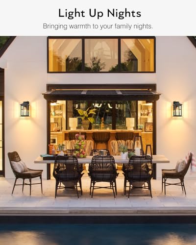 Outdoor Wall Lights Dusk to Dawn (Dusk to Dawn 1 Pack / Black)