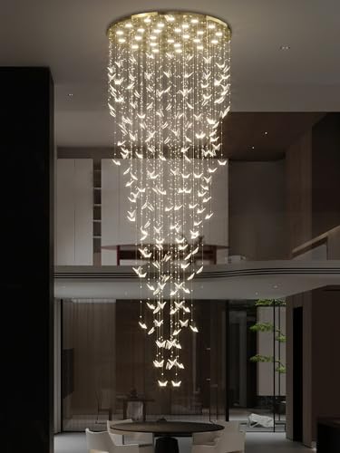 H138 High Ceiling Chandelier (Gold / Dia 48")