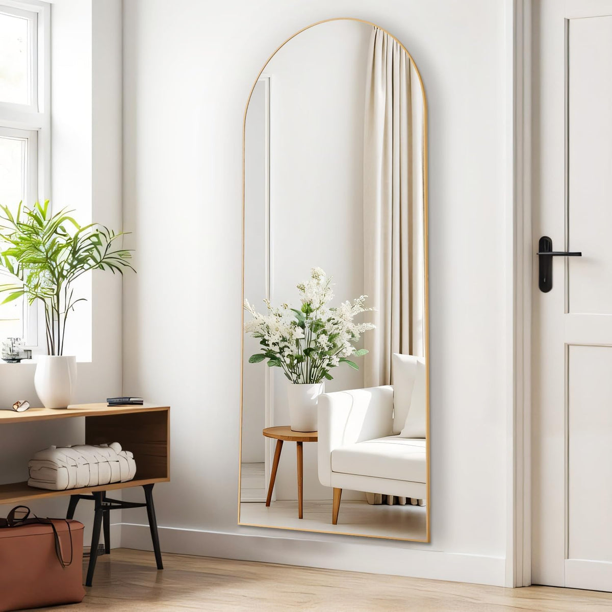 16"x59" Arched Mirror Full Length (Classic Gold-arched / 59"L x 16"W)