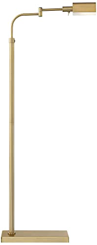 Keegan Warm Gold Adjustable Swing Arm Pharmacy 54" Tall Floor Lamp (Warm Gold)