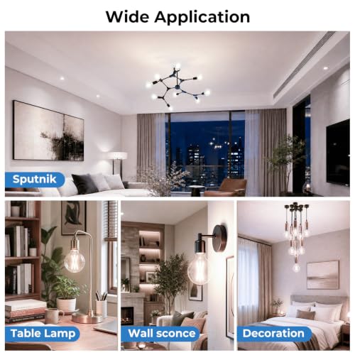 E12 Candelabra G16.5 Globe LED Bulb (12 Pack / 60w Neutral White)