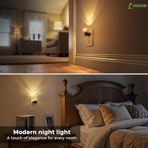 Night Lights Plug into Wall (Black(3CCT)-bubble / 2 Pack)