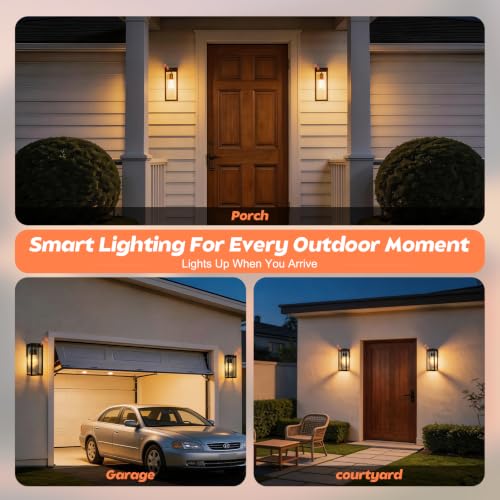 Solar Wall Sconce with Motion Sensor (12in)