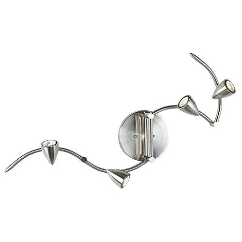 Axel Adjustable Swing Arm 4 (Brushed Nickel / 4-Light)