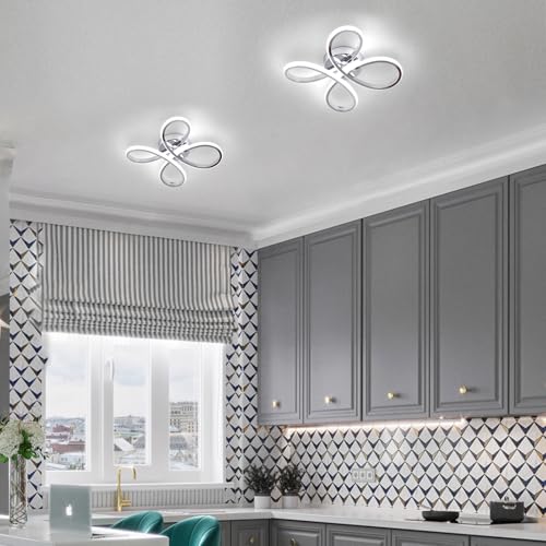 Modern LED Ceiling Light (Chrome / 1 Pack)