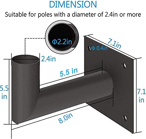 90 Degree Wall Mount Bracket (Wall Mount Bracket-1 Pack-Wall Mount)