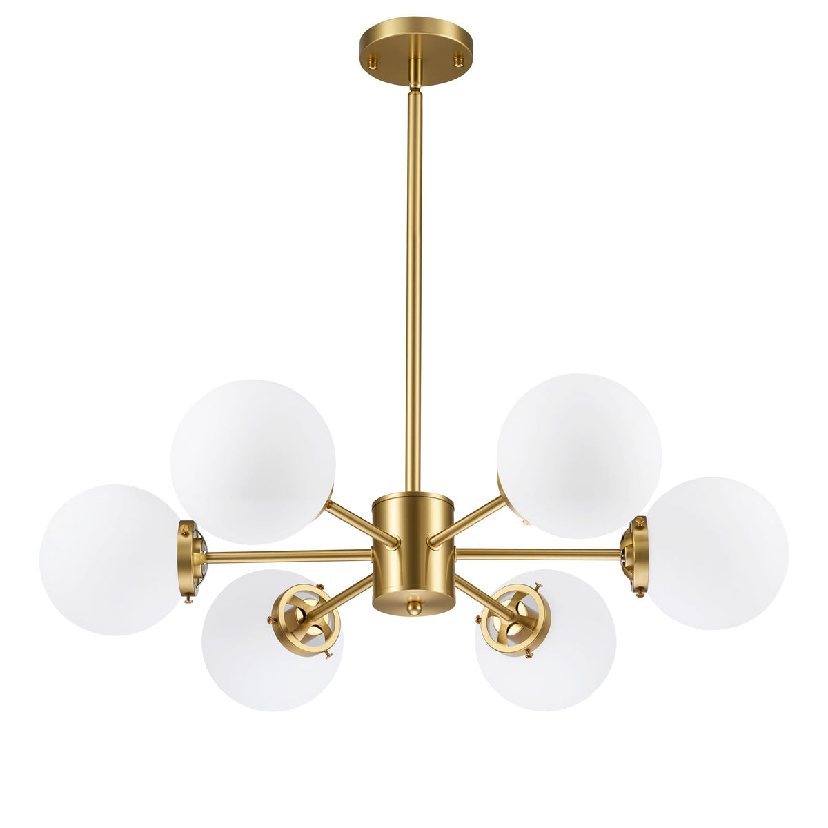 6 Light Sputnik Chandelier (Gold / 6-Light)