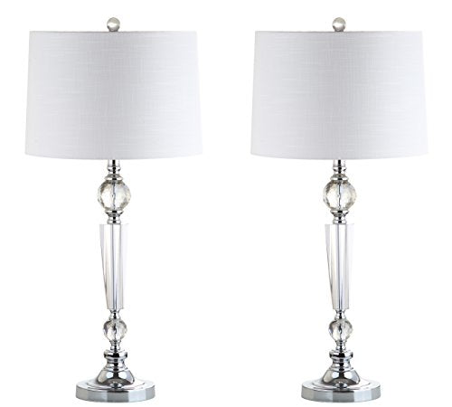 Emma 29.5" Clear Crystal Candlestick Table Lamp