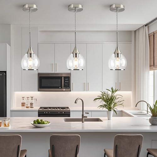 1 Piece Island Light for Kitchen (Brushed Nickel / 1-Light)