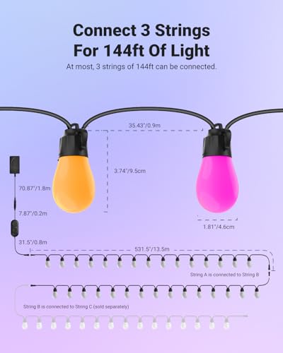 NR01 96ft Outdoor String Lights (96ft)