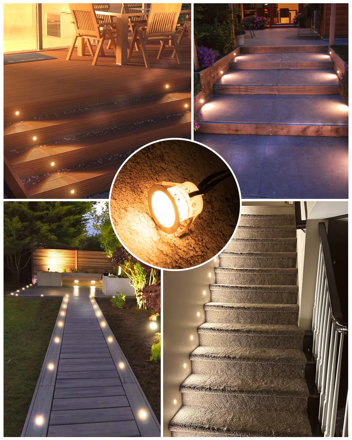 Recessed LED Deck Light Kits 1Pack (Warm / 1Pack)