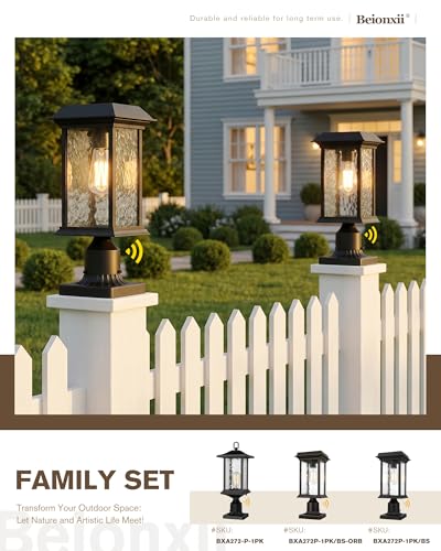 Outdoor Solar Post Lights (POST MOUNT X 1 (SOLAR))