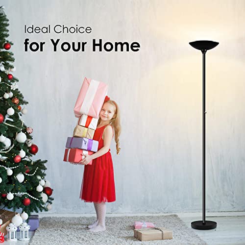 Torchiere Floor Lamp (Black Torchiere Floor Lamp)