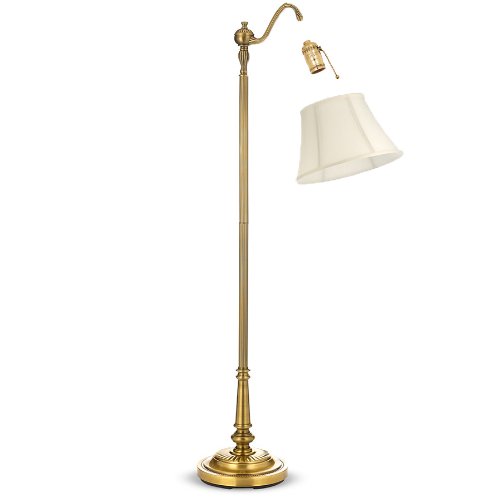 BS-754U-13EG Bottom Scallop Gather Pleat Basic Lamp Shade with UNO Threaded Fitter, 5 x 13 x 9.5, Eggshell (Eggshell / 5 x 13 x 9.5 (UNO))