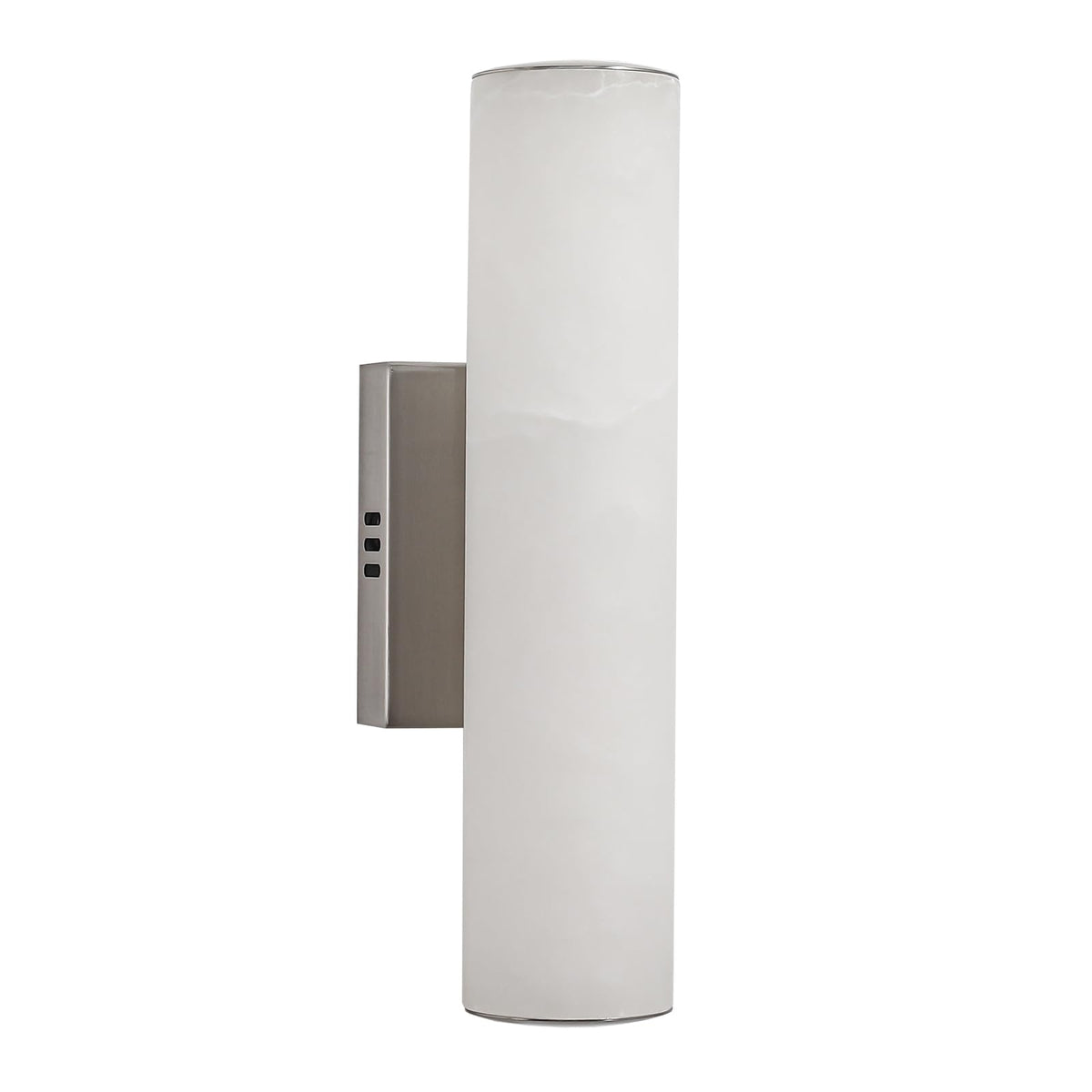 14.2in Alabaster Wall Sconces (Nickel-14.2in-1 Pack)