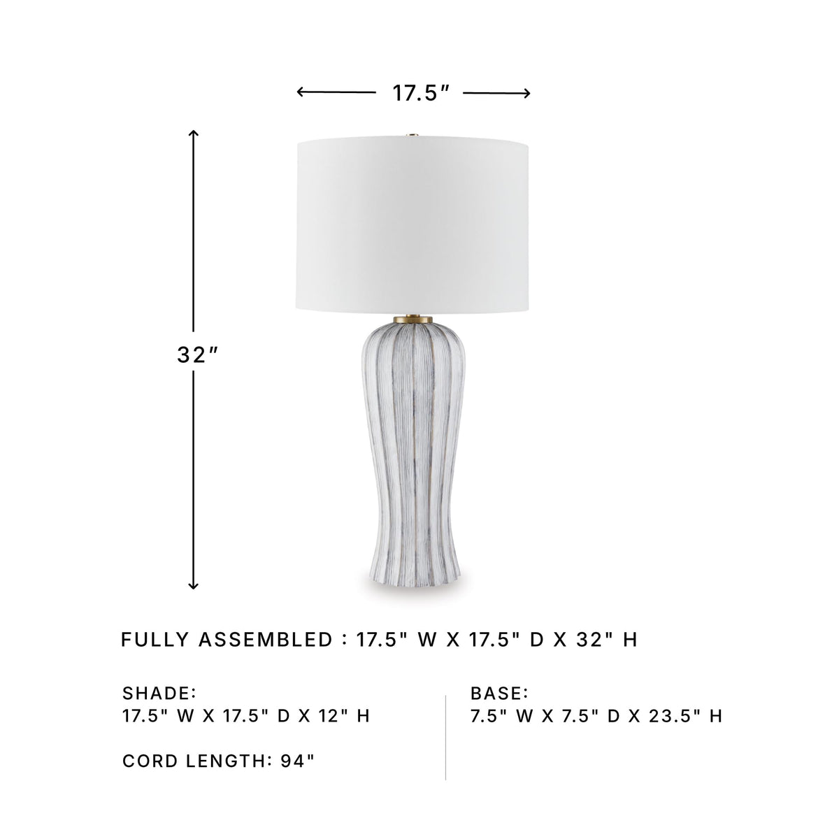 Lanwell Table Lamp (Antique Gray / Table Lamp)