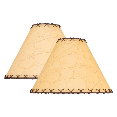 Set of 2 Parchment Lampshade (6"x 18"x 11.5")