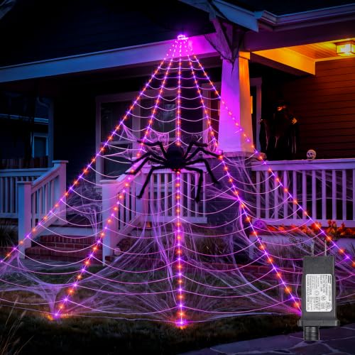 Halloween Spider Web Lights