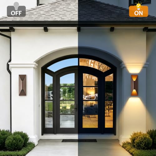 Outdoor Wall Lights 4 Pack (Brown / 4 Pack)
