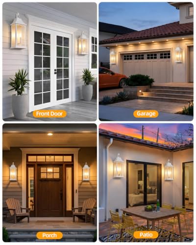 22" Large Outdoor Wall Lights (White / 22 Inch)