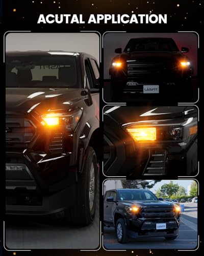 7440 7443 LED Bulb Amber Error Free Front Rear Turn Signal Lights (Amber / 7443/7440)