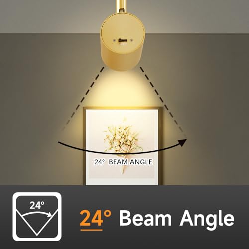 5 Color Gold LED Track Lighting Heads H Type Track Light Heads Dimmable (Gold / 4 Pack)