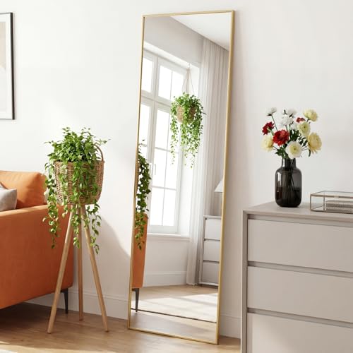 Full Length Floor Mirror 56"x15" (Claccic Gold-rect / 56"L x 15"W)