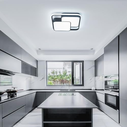 Modern LED Ceiling Light Fixture (2Square-B)