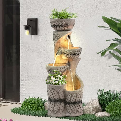 40" H Water Fountains Outdoor