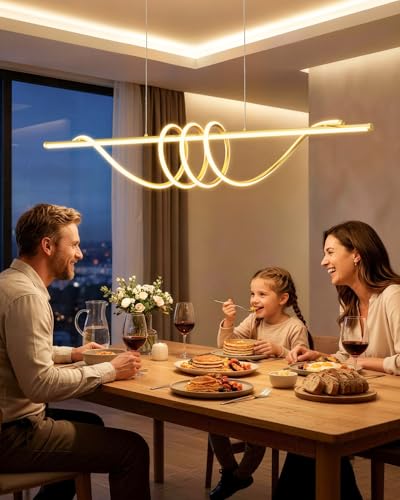 57in Dining Table Light Fixture (Gold / 57in)