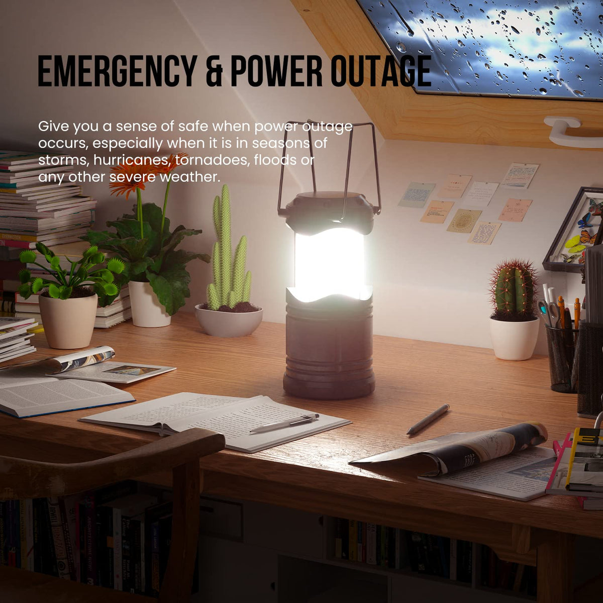 LED Camping Lantern (Black)