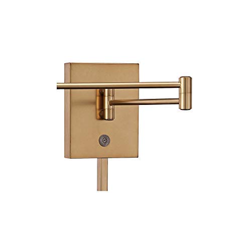 P4308 248 George's Reading Room LED Swing Arm Wall Lamp (Honey Gold)