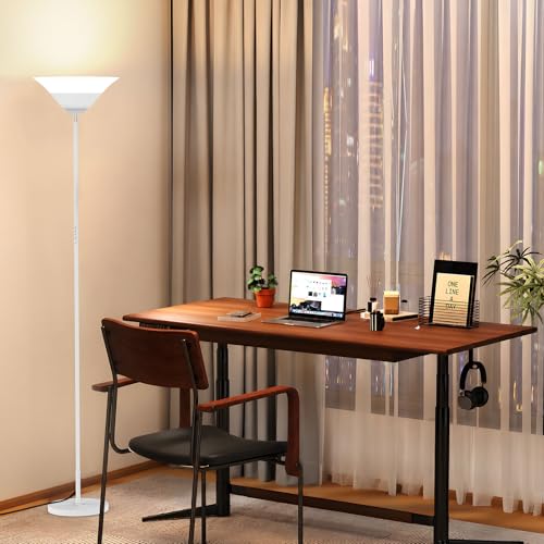 Torchiere Floor Lamp (White)
