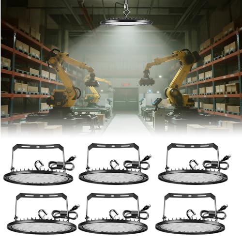 BOKENUNA 6 Pack LED High Bay Light