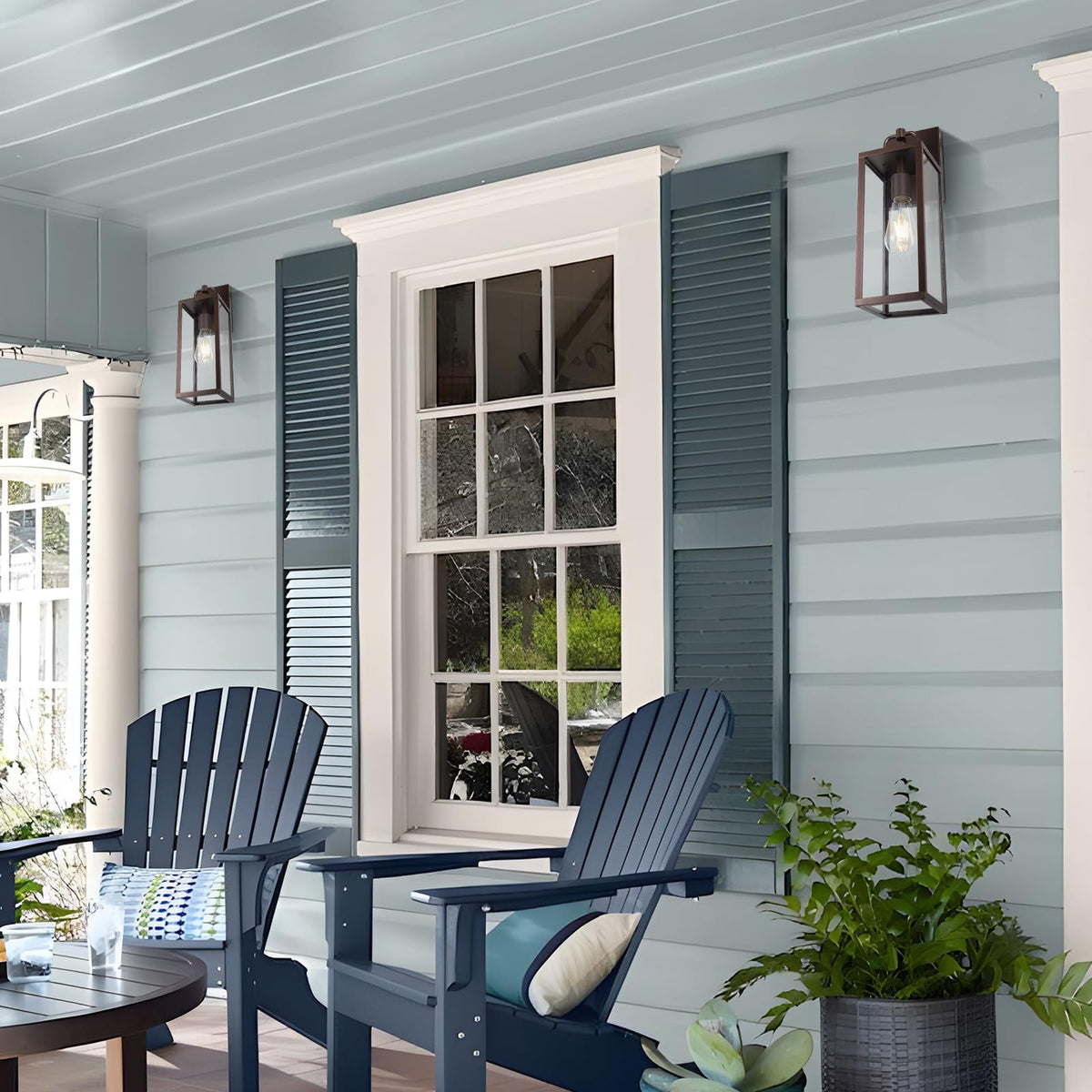 Outdoor Wall Sconce Lights (Oil-Rubbed Bronze / Small-2 Pack)