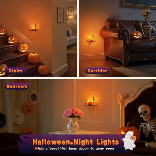 Halloween Night Light (Cane Ghost-Amber / 2 Pack)