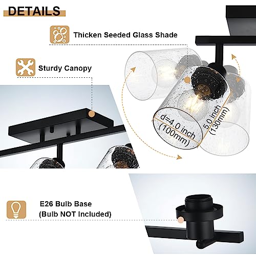 5 Light Track Lighting Fixtures (Black / 5-Light)