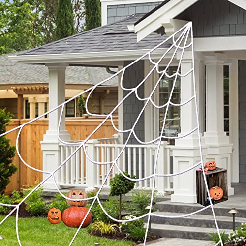 Outdoor Solar Powered Halloween Decorations Spider Web Lights (Green)