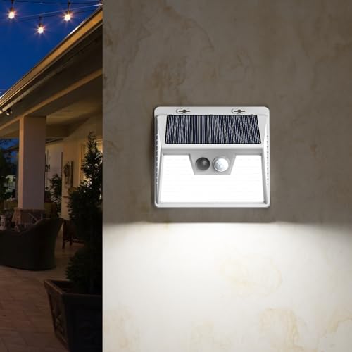 Solar Lights Outdoor Motion Sensor Security for Wall Fence Step Deck Garden Outside