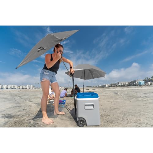 Versa Brella SPF 50+ Adjustable Umbrella with Universal Clamp (REG / Gray)