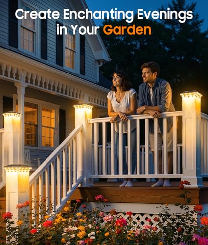 Solar Post Cap Lights Outdoor
